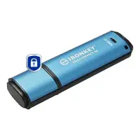 Kingston Technology IronKey Vault Privacy 50 USB-välkmälu 128 GB USB tüüp A 3.2 Gen 1 (3.1 Gen 1) Must, Sinine – pilt 8