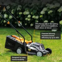 Batavia B.V. 18V Cordless Lawn Mower, 32 cm, Without battery and charger | Mowing Area 200 m² – pilt 6