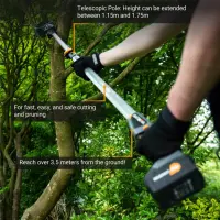 Batavia B.V. 18V Telescopic Pole 1.15-1.75m for 18V Nexxsaw and 18V Nexxcut | Telescopic Pole – pilt 5