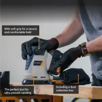 Batavia B.V. 18V Cordless Orbital Sander 125mm; Compact and balanced design for precise sanding – pilt 6