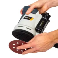 Batavia B.V. 18V Cordless Orbital Sander 125mm; Compact and balanced design for precise sanding – pilt 7