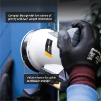 Batavia B.V. 18V Cordless Orbital Sander 125mm; Compact and balanced design for precise sanding – pilt 8