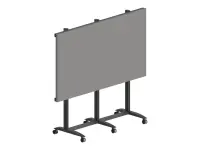 EDBAK Floor stand | TRV400.006 Videoconferencing trolley for Samsung | Height adjustment | 130 " | Maximum weight (capacity) 200 kg | Black – pilt 3