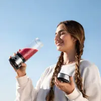 Cecotec Smoothie Blender | WanderlustMix USB | Portable | 126 W | Jar capacity 0.4 L | Ice crushing | Inox