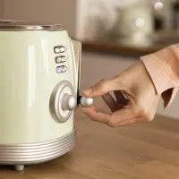 Cecotec Toaster | Toast&Taste 800 Vintage | Power 850 W | Number of slots 2 | Housing material Stainless steel | Light Green – pilt 2