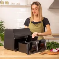 Cecotec Double hot air fryer | Cecofry Advance 9000 Window | Power 2200 W | Capacity 9 L | Black – pilt 2