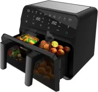 Cecotec Double hot air fryer | Cecofry Advance 9000 Window | Power 2200 W | Capacity 9 L | Black – pilt 3