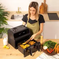 Cecotec Double hot air fryer | Cecofry Advance 9000 Window | Power 2200 W | Capacity 9 L | Black – pilt 4