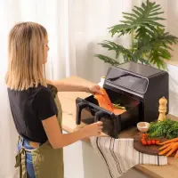 Cecotec Double hot air fryer | Cecofry Advance 9000 Window | Power 2200 W | Capacity 9 L | Black – pilt 5