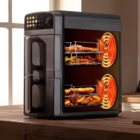 Cecotec Double hot air fryer | Cecofry DuoLevel 10000 | Power 2400 W | Capacity 10 L | Black