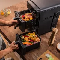 Cecotec Double hot air fryer | Cecofry DuoLevel 10000 | Power 2400 W | Capacity 10 L | Black – pilt 3