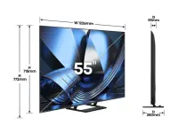Hisense TV | 55U7SE | 55 | Smart TV | VIDAA Smart OS | UHD | Black – pilt 3