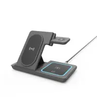 Gembird 3-in-1 foldable wireless charger stand | TA-WPC31A-01-BK – pilt 4