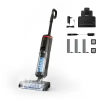 Polti RollySteam WD40C Kolm-ühes pulberimeja Patarei Kuiv & märg HEPA Kotita 0,8 l 450 W Must, Punane 4 Ah