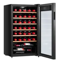 Midea Wine Cooler | MDRW150FGG22W | Energy efficiency class Class G | Free standing | Bottles capacity 34 | Black – pilt 2