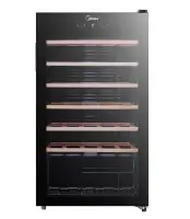 Midea Wine Cooler | MDRW150FGG22W | Energy efficiency class Class G | Free standing | Bottles capacity 34 | Black – pilt 5