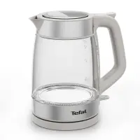 Tefal Glass Kettle KI605B30 elektrikann 1,7 l 2200 W Hall, Hõbe, Läbipaistev