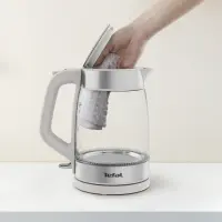 Tefal Glass Kettle KI605B30 elektrikann 1,7 l 2200 W Hall, Hõbe, Läbipaistev – pilt 10