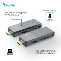 Digitus 4K Wireless HDMI Extender Set, 150 m, 4K/60Hz | DS-55359 – pilt 5