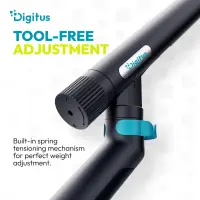 Digitus Desk Mount | Tilt, rotation, pivot | Dual design monitor mount, 2x 35", 2x 10 kg | 35 " | Maximum weight (capacity) 20 kg | Black – pilt 4