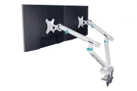 Digitus Desk Mount | Tilt, rotation, pivot | Dual design monitor mount, 2x 35", 2x 10 kg | 35 " | Maximum weight (capacity) 20 kg | White – pilt 7
