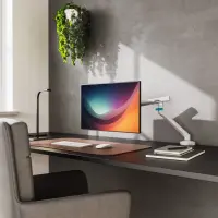 Digitus Desk Mount | Tilt, rotation, pivot | Single design monitor mount | 35 " | Maximum weight (capacity) 10 kg | White – pilt 6