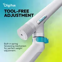 Digitus Desk Mount | Tilt, rotation, pivot | Single design monitor mount | 35 " | Maximum weight (capacity) 10 kg | White – pilt 8