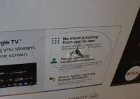 SALE OUT. Sharp 50HR7265E 50" (126cm) QLED 144Hz 4K Ultra HD Google TV, Dolby Vision, Dolby Atmos, Central Stand | SALE OUT. | Sharp 50HR7265E | 50 | Smart TV | Google TV | Black | DAMAGED PACKAGING, USED – pilt 5