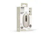 PORT CONNECT Mouse | PURE MAC | Wireless | Bluetooth | Beige Perle
