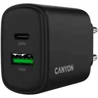 CANYON charger OnCharge 200 20W 1xPD 1xQC EU Black – pilt 5