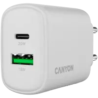 CANYON charger OnCharge 200 20W 1xPD 1xQC EU White – pilt 3
