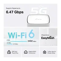 TP-LINK Archer NX505 | 5G AX3000 Wireless Dual-Band Gigabit Router | 802.11ax | Ethernet LAN (RJ-45) ports 3 | 10/100/1000 Mbit/s | Mesh Support No | 5G | MU-MiMO No – pilt 5