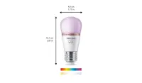 Philips Smart WFB 40W P45 922-65 RGB 1PF/6 | E27 | 4.9 W | Warm to cool white light | Bluetooth, Wi-Fi – pilt 5