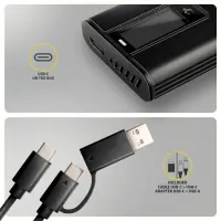 AXAGON USB-C 10Gbps - M.2 NVMe & SATA SSD DISPLAY box | EEM2-SD2B