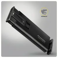 AXAGON USB-C 10Gbps - M.2 NVMe & SATA SSD DISPLAY box | EEM2-SD2B – pilt 3