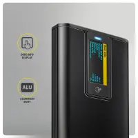 AXAGON USB-C 10Gbps - M.2 NVMe & SATA SSD DISPLAY box | EEM2-SD2B – pilt 7