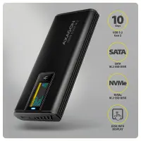 AXAGON USB-C 10Gbps - M.2 NVMe & SATA SSD DISPLAY box | EEM2-SD2B – pilt 8