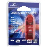 TITNAUM TA101R SDHC USB 2.0 CARD READER RED – pilt 4