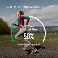 Amazfit Cheetah 2 Pro 3,35 cm (1.32") AMOLED 48 mm Digitaalne 466 x 466 pikslit Puutetundlik ekraan Must, Titaanium WiFi GPS (satelliit) – pilt 10