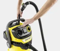 Vacuum Cleaner|KARCHER|Input power 1200 W|Dust capacity 25 L|Drum vacuum|Cleaning type Dry&wet|Dust container Dust bag|Colour Black/Yellow|1.628-317.0