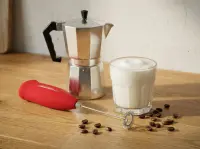 ESPERANZA MINI MILK FROTHER LATTE RED – pilt 4