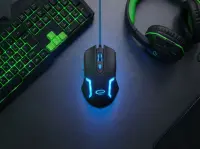 ESPERANZA WIRED MOUSE FOR GAMERS 6D OPT. USB MX205 FIGHTER BLUE – pilt 6