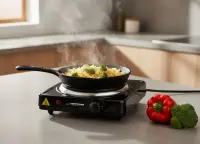 ESPERANZA ELECTRIC HOT PLATE ST. HELENS BLACK 1000W – pilt 4