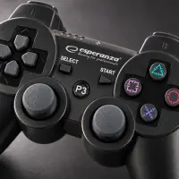 ESPERANZA WIRELESS GAMEPAD BT PS3 MARINE BLACK – pilt 6