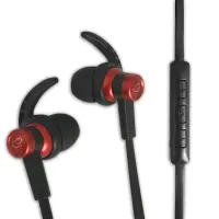 ESPERANZA EARPHONES WITH MICROPHONE AND VOLUME CONTROL EH201 BLACK/RED – pilt 2