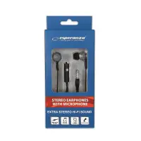 ESPERANZA EARPHONES WITH MICROPHONE EH192K BLACK/GREY – pilt 2