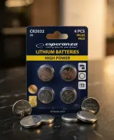 ESPERANZA LITHIUM BATTERIES CR2032 4PCS. BLISTER – pilt 6