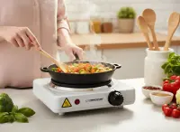 <p>ESPERANZA ELECTRIC HOT PLATE ST. HELENS WHITE 1000W</p> – pilt 2