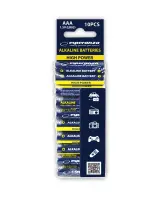 ESPERANZA ALKALINE BATTERIES AAA 10PCS.  FOIL WRAPPED WITH TAG – pilt 4