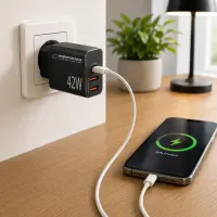 ESPERANZA QUICK POWER CHARGER 42W USB-C PD 30W / 2x USB-A 12W – pilt 2